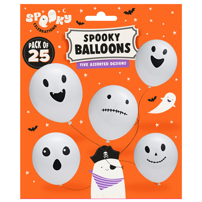 Pack de 25 ballons halloween