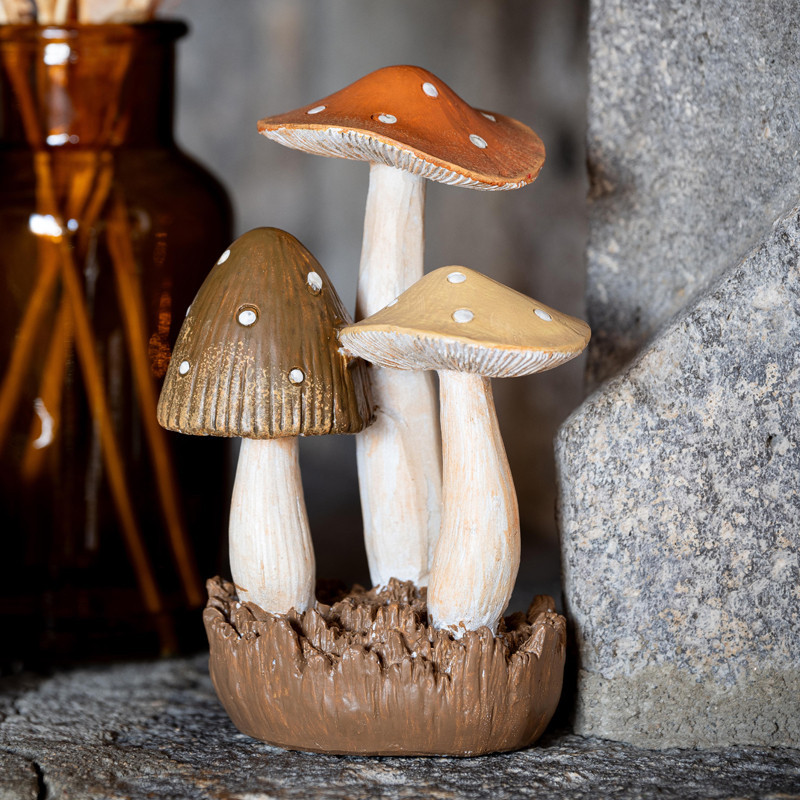 Trio champignon deco