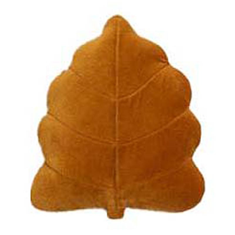 Coussin leaf ocre 40cm