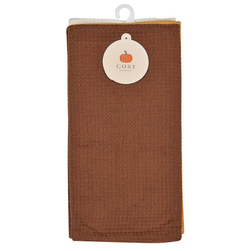 Lot x3 torchons waffle 50x70cm