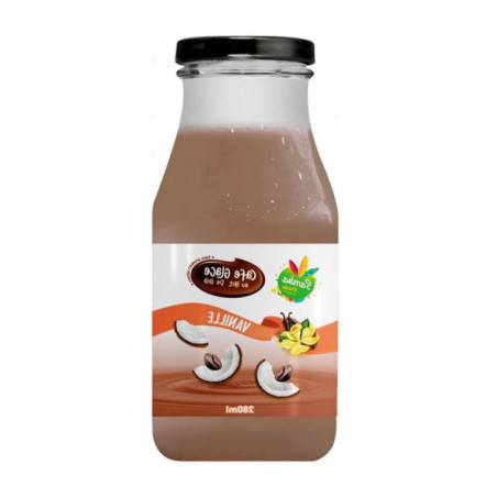 Cafe glace lait de coco vanille