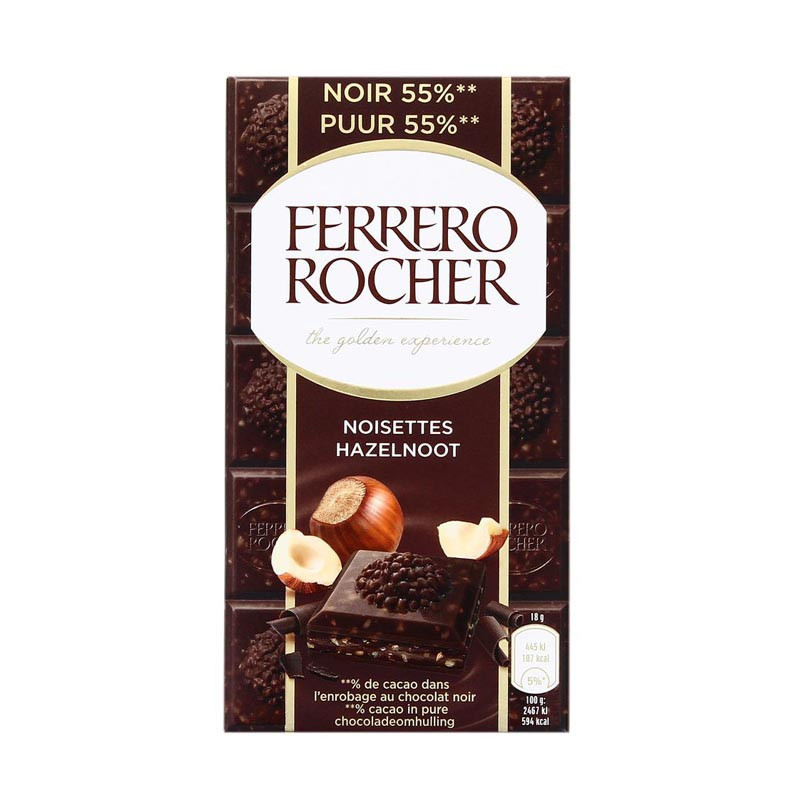 Rocher tablette noir noisettes