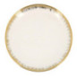 Assiette plate gold et blanche