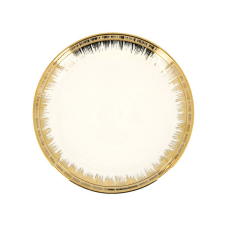 Assiette dessert bord dore d20cm