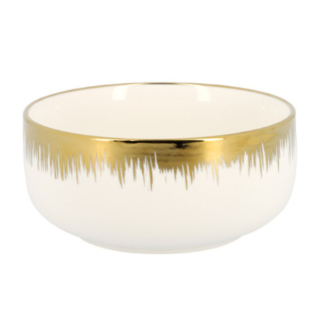 Bol blanc bord dore d14cm