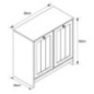 Meuble 2 compartiments a line