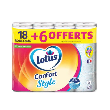 Papier toilette confort 18+6