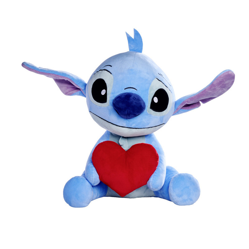 Peluche stitch avec coeur 50cm