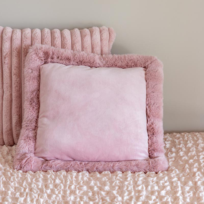 Coussin luella 40x40cm blush