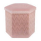 Pouf rangement blush