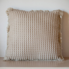 Coussin luna 45x45cm naturel