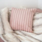 Coussin alaska 48x48cm blush