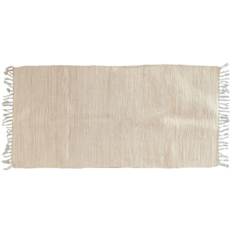 Tapis delhi 70x140cm blanc