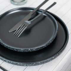 Assiette plate mouchete d26.5cm
