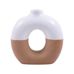 Vase donut bicolore l