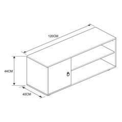 Meuble tele cube