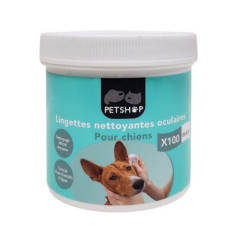 Lingettes nettoyantes yeux chien