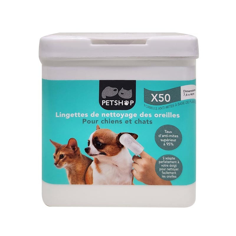 Lingettes oreilles animaux x50