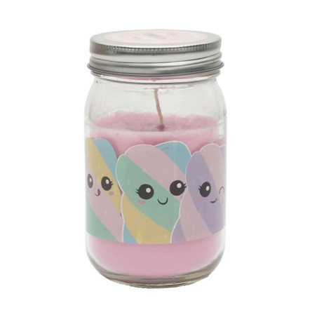 Bougie mason jar kawaii