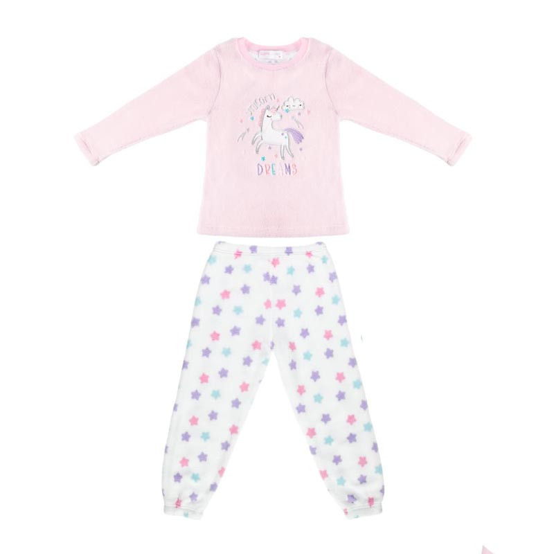 Pyjama fille fleece plie- y