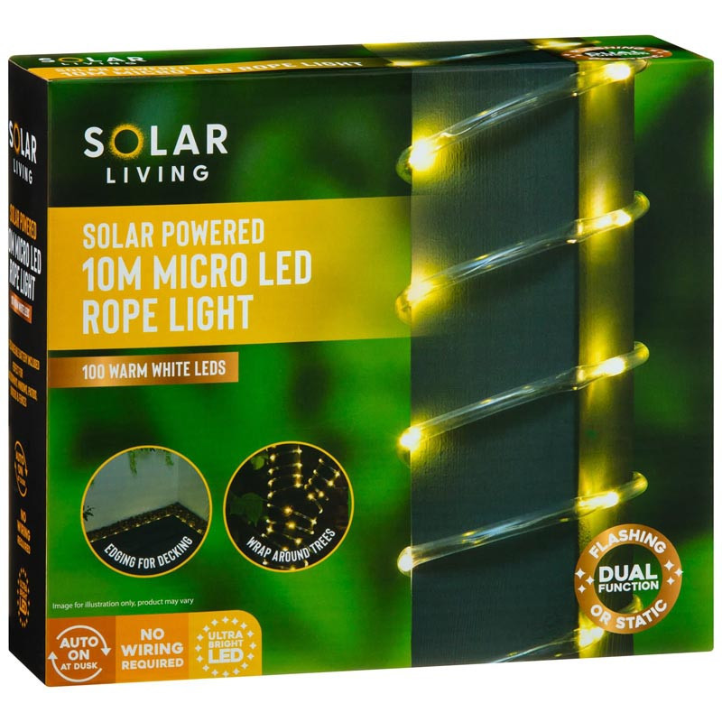 Guirlande solaire tube transp