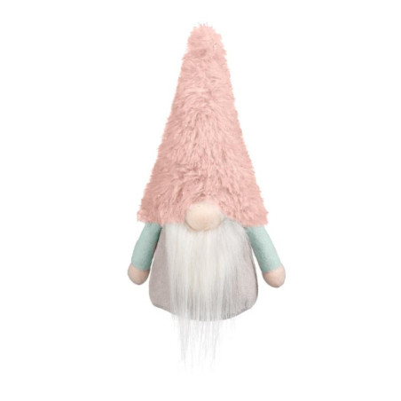 Gnome de noel givre h17cm