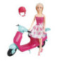 Poupee en scooter 30 cm