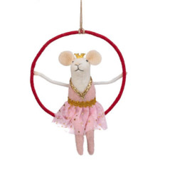Petite souris en peluche a suspe
