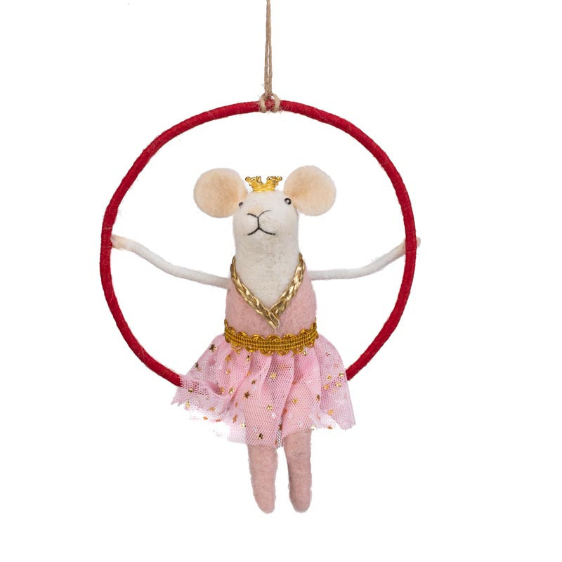 Petite souris en peluche a suspe