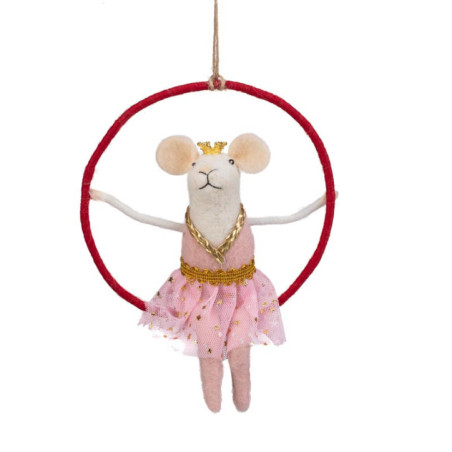 Petite souris en peluche a suspe