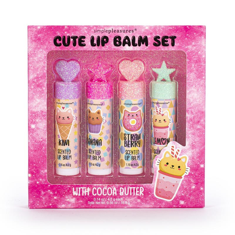 Set x4 baumes a levres bouchon t