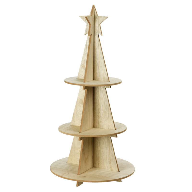 Sapin de noel etagere en bois 60