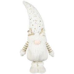 Gnome blanc et dore h67cm