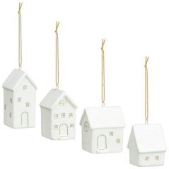 Lot de 4 maison ceramique