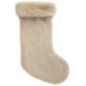 Chaussette taupe velours