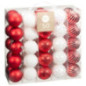 Pack de 50 boules 60mm rouge et