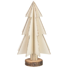 Sapin en bois h22cm 3 asst