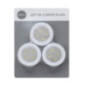 Lot de 3 lumieres led poussoir