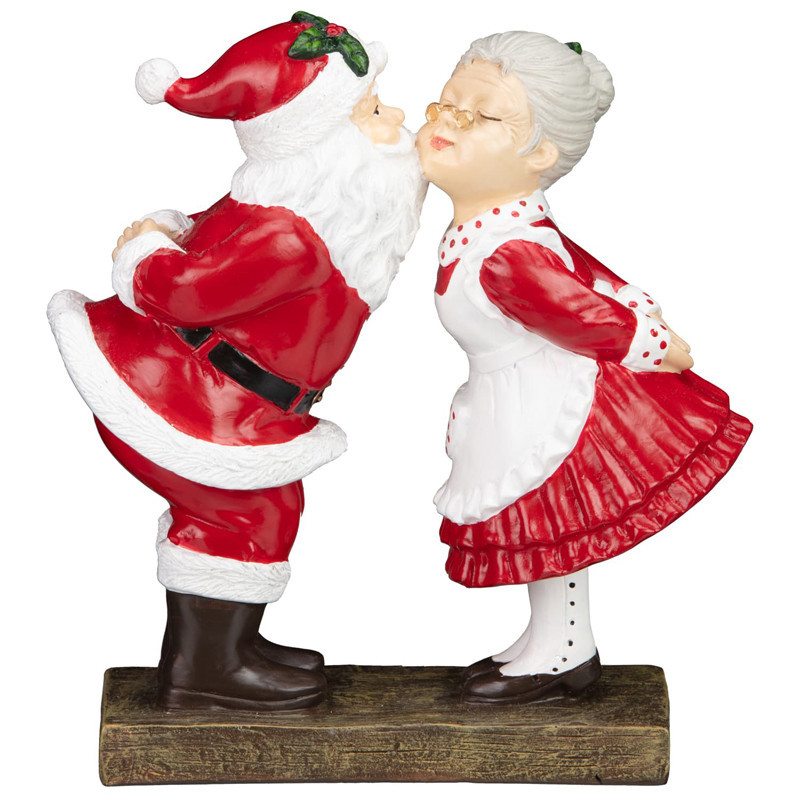 Mr et mme pere noel h19cm