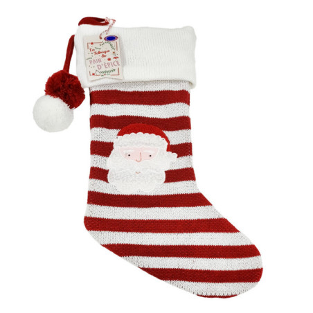 Chaussette stripe rouge et blanc