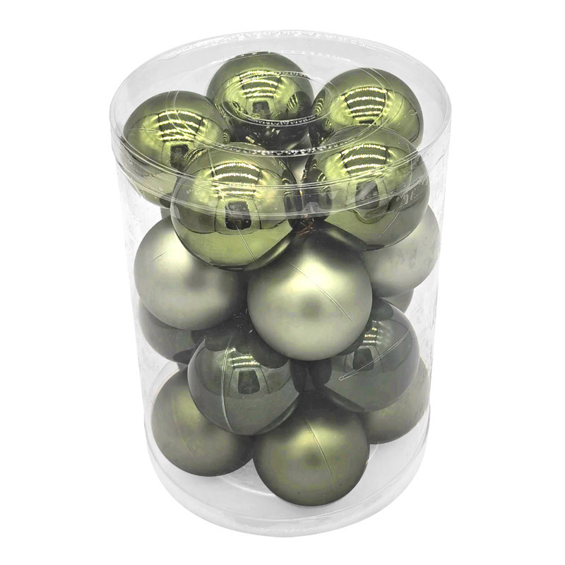 Pack de 20 boules 60mm vert