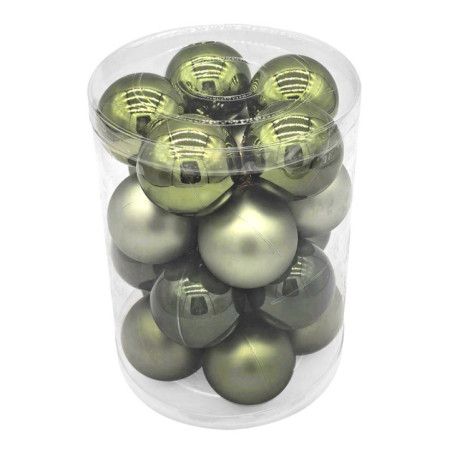 Pack de 20 boules vert 60mm