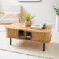 Table basse porte coulissante