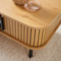 Table basse porte coulissante