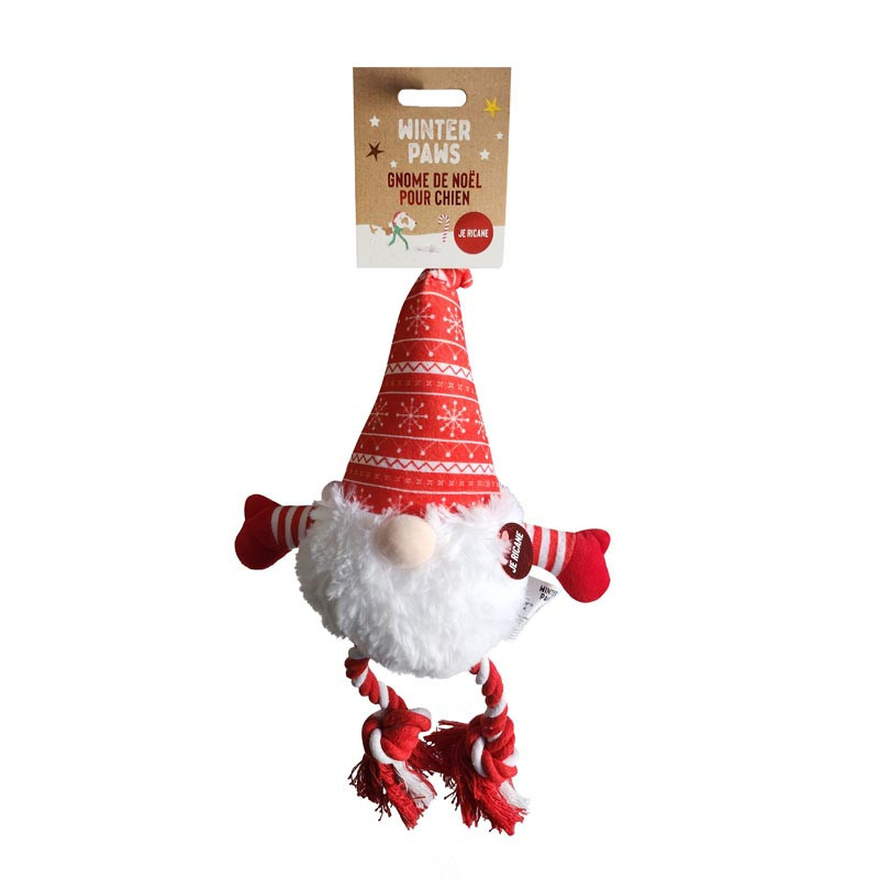 Jouet pour chien peluche gnome