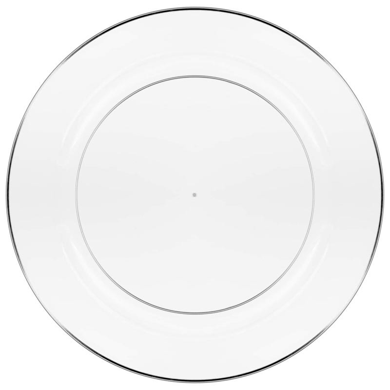 Assiette d23cm x10 plastique reu