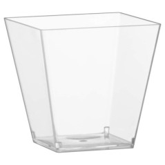 Grande verrine carree x6 plastiq