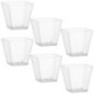 Grande verrine carree x6 plastiq