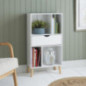 Meuble 1 tiroir pieds bois blanc
