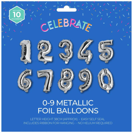 Ballon aluminium 0-9